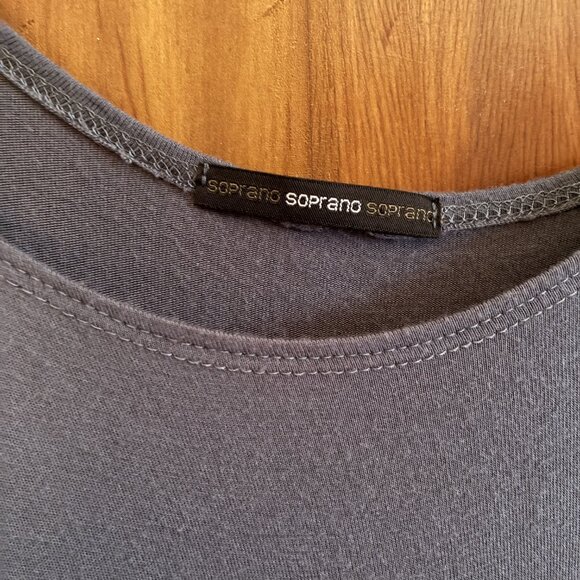 Gray Jersey Knit Dress - Picture 3 of 4